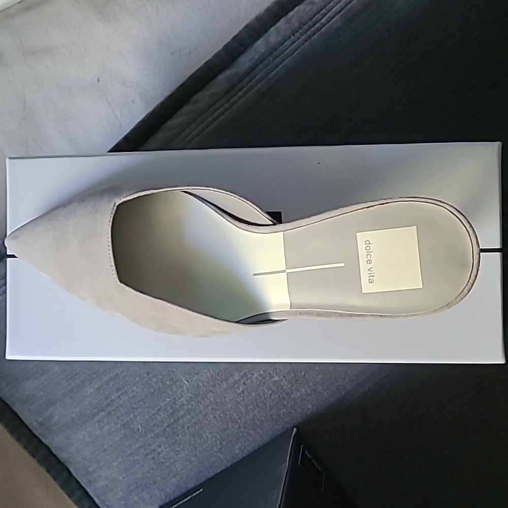 Dolce Vita Mules Rhyme Grey Suede Size 9.5 NIB - Picture 7 of 10